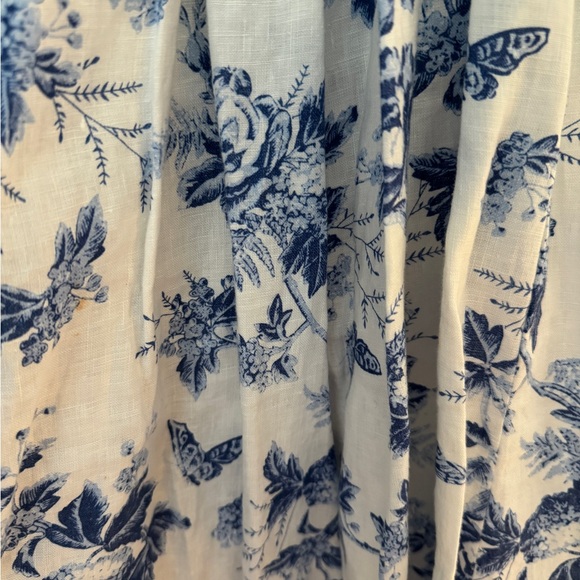 & Other Stories voluminous strapless linen midi dress with belt size 4 - Picture 7 of 9